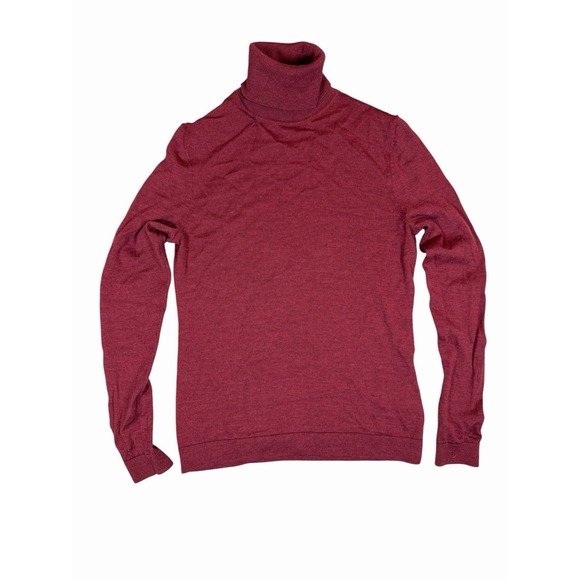 Brooks Brothers Sweaters - Brooks Brothers Merino Wool Turtleneck Sweater Womens Small Burgundy Long Sleeve